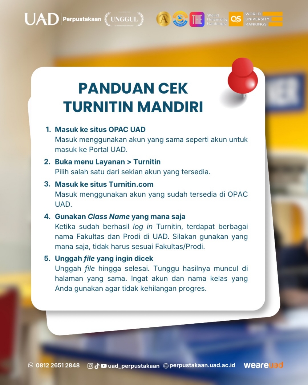 Panduan Cek Kesamaan Kata Mandiri (Turnitin)