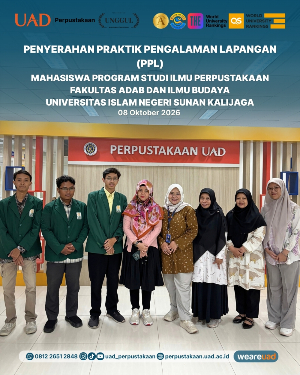 Penyerahan PPL Mahasiswa S1 Ilmu Perpustakaan UIN Sunan Kalijaga